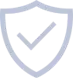 A grey check mark on a black background